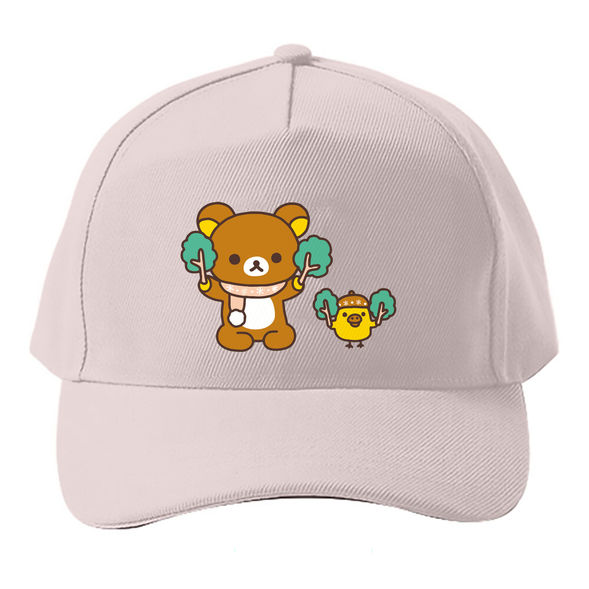 （画像用） リラックマ リラックマ キイロイトリ Rilakkuma Korilakkuma Kiiroitori ベースボールキャップ 綿100％ 男女兼用 帽子 スポーツ